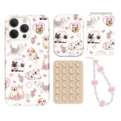 Puppies and Kittens iPhone Bundle Set - Wallet