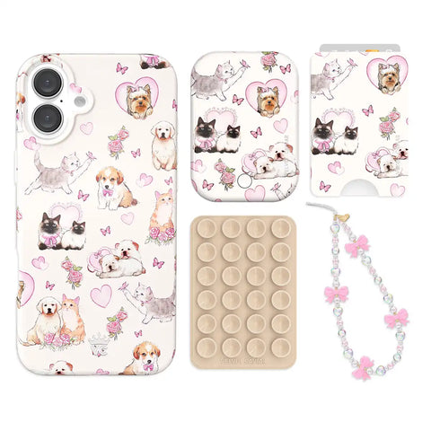Puppies and Kittens iPhone Bundle Set - Wallet