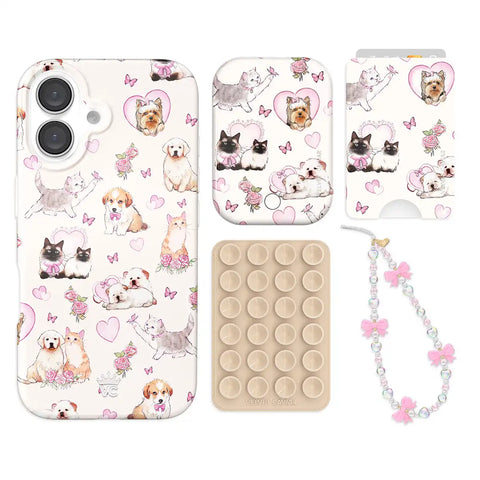 Puppies and Kittens iPhone Bundle Set - Wallet