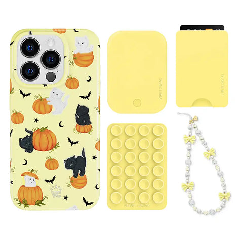Purrfect Pumpkins iPhone Bundle Set - Wallet