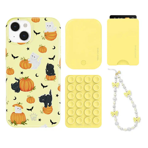 Purrfect Pumpkins iPhone Bundle Set - Wallet
