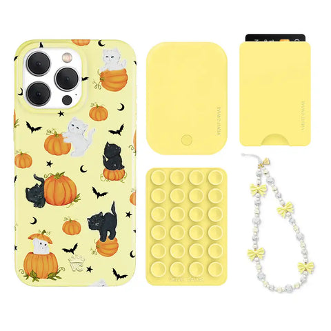 Purrfect Pumpkins iPhone Bundle Set - Wallet