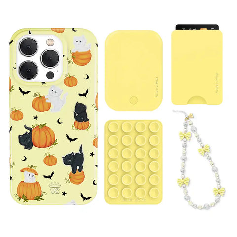 Purrfect Pumpkins iPhone Bundle Set - Wallet