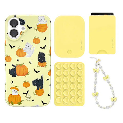 Purrfect Pumpkins iPhone Bundle Set - Wallet