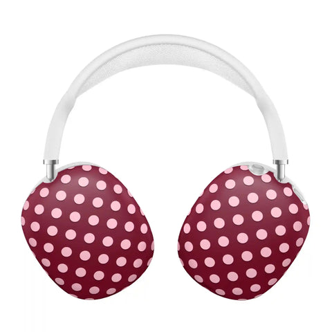 Raspberry Polka Dots AirPod Max Case