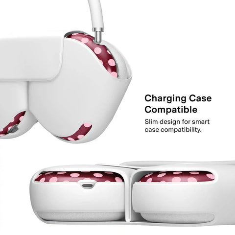 Raspberry Polka Dots AirPod Max Case