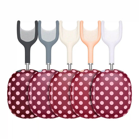 Raspberry Polka Dots AirPod Max Case