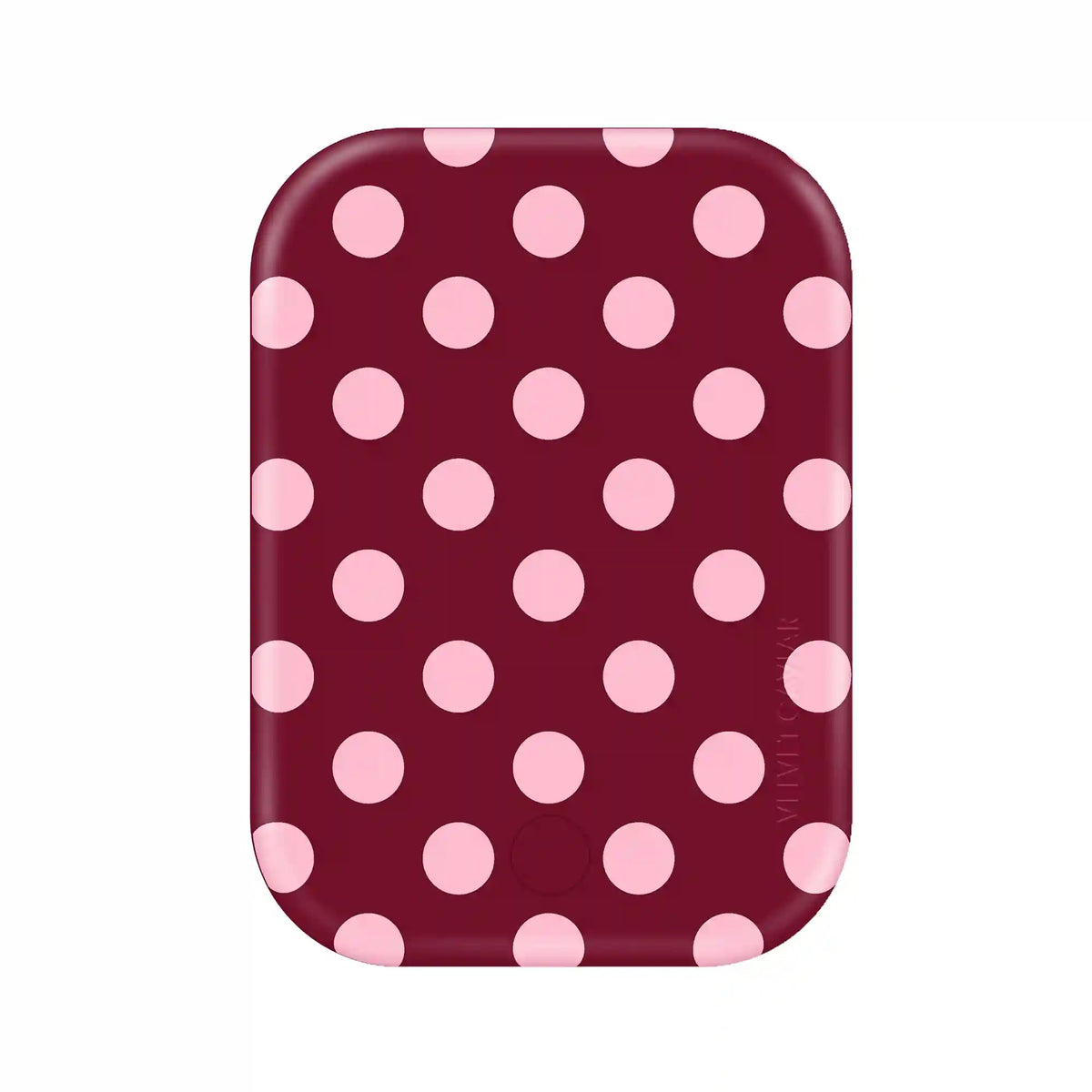 Raspberry Polka Dot Portable MagSafe Charger Power Pack