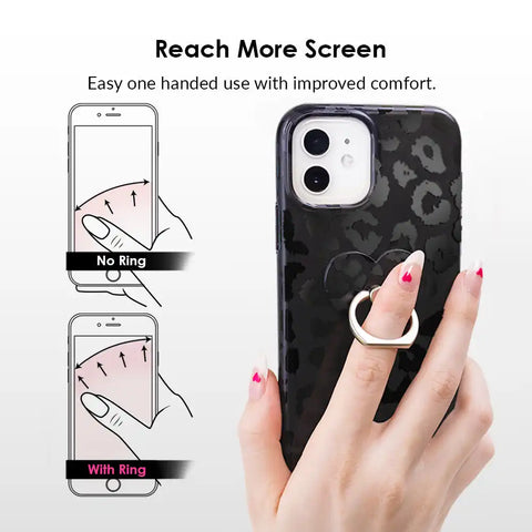Blush Leopard Phone Ring