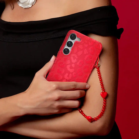 Red Hot Leopard Samsung Case