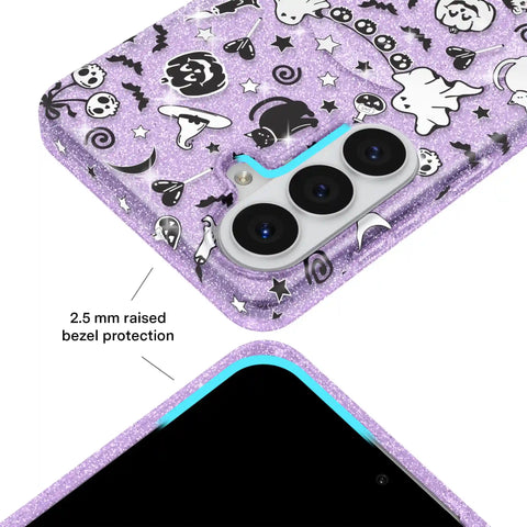 Witchy Lilac Glitter Samsung Case