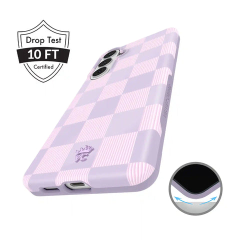 Lilac Vibe Checkered Samsung Case
