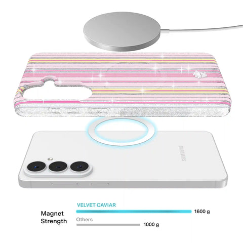 Sunkissed Stripes Glitter Samsung Case