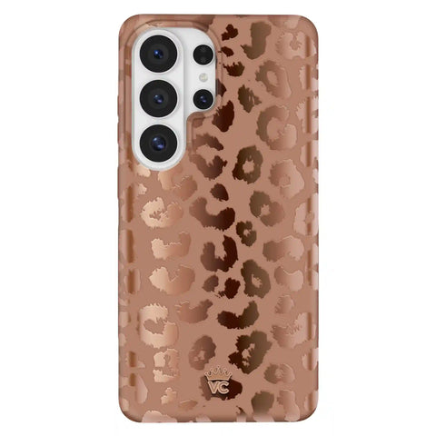 Bronze Chrome Leopard Samsung Case