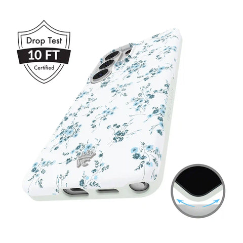 French Blue Floral Samsung Case