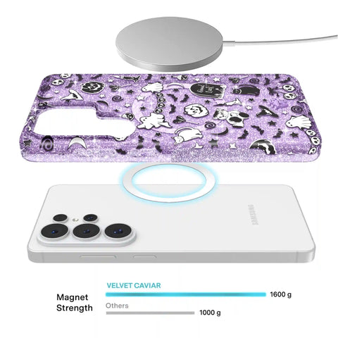 Witchy Lilac Glitter Samsung Case