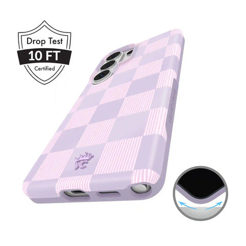 Lilac Vibe Checkered Samsung Case