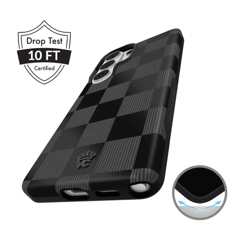 Noir Vibe Checkered Samsung Case