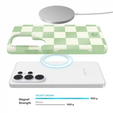 Pistachio Vibe Checkered Samsung Case