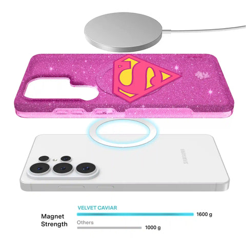 Supergirl Stardust Glitter Samsung Case