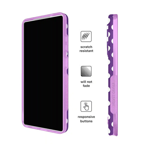 Violet Glow Polka Dot Samsung Case