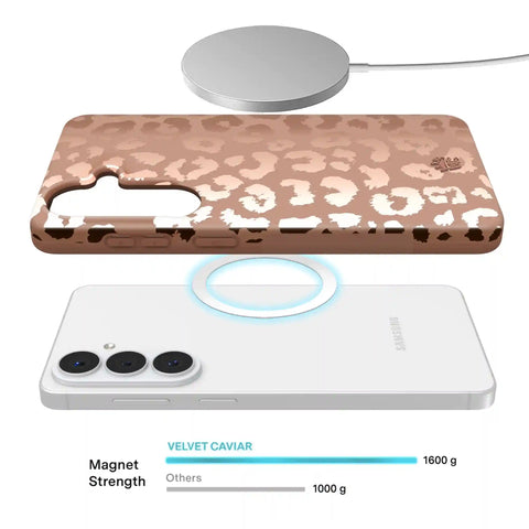 Bronze Chrome Leopard Samsung Case