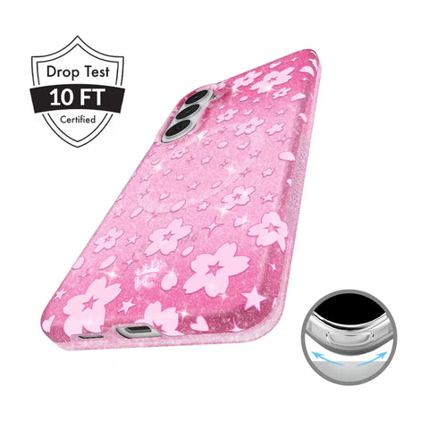 Cherry Blossom Glitter Samsung Case