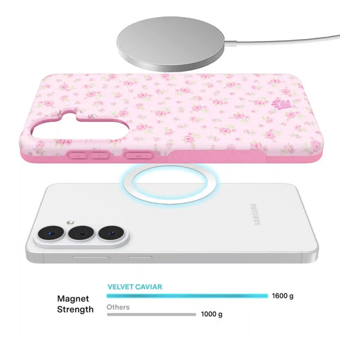 Dainty Pink Floral Samsung Case