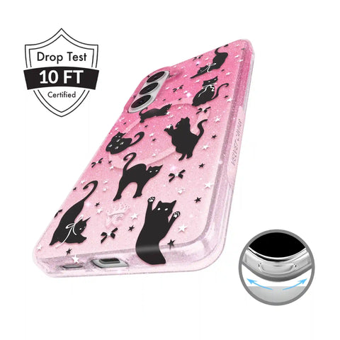 Lucky Kittens Glitter Samsung Case