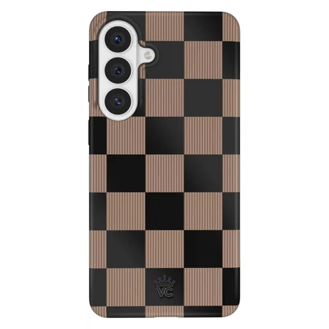 Mocha Vibe Checkered Samsung Case