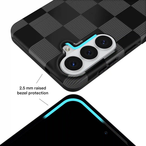 Noir Vibe Checkered Samsung Case