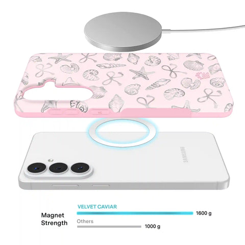 Pink Coastal Seashells Samsung Case