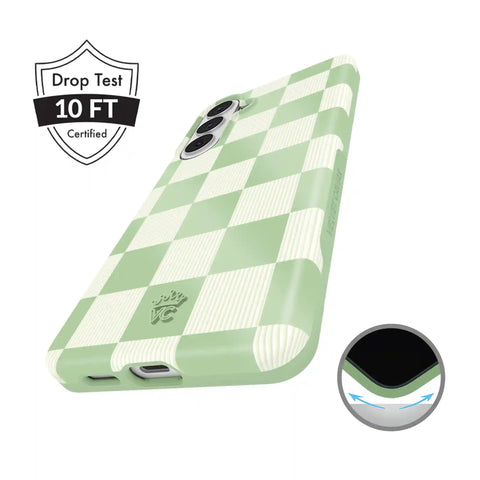 Pistachio Vibe Checkered Samsung Case