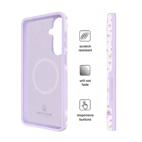 Dainty Lilac Floral Samsung Case