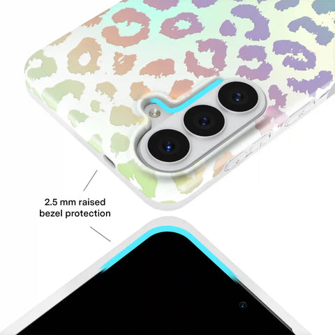 White Opal Leopard Samsung Case