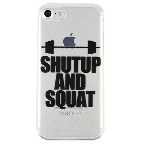 SHUT UP AND SQUAT BARBELL IPHONE CASE