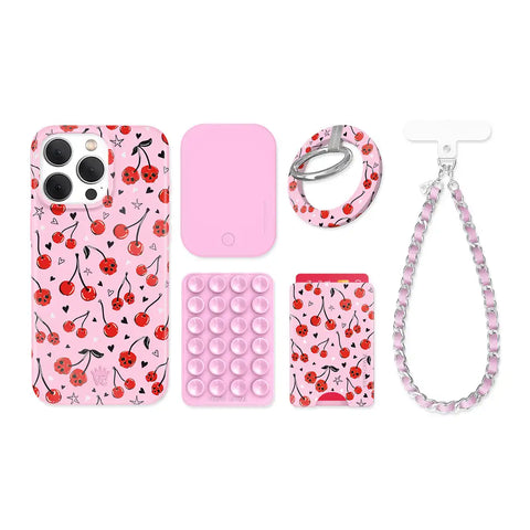 Sour Cherry Skulls iPhone Bundle Set