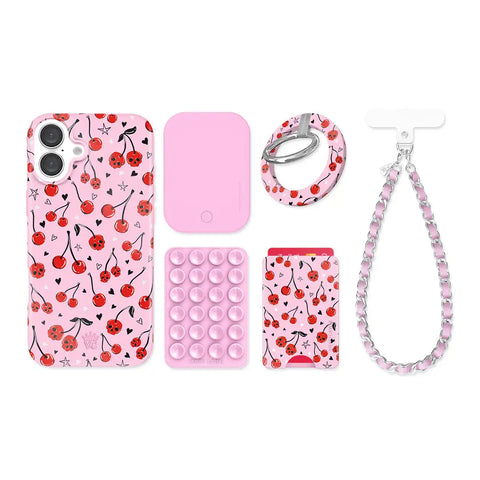 Sour Cherry Skulls iPhone Bundle Set