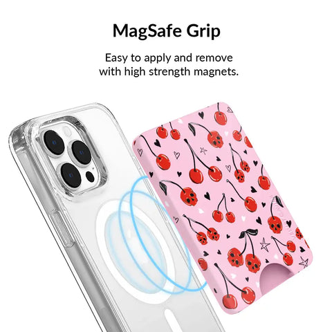Sour Cherry Skulls MagSafe Wallet