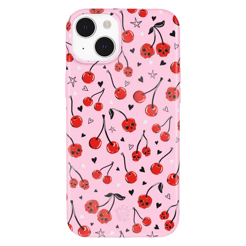 Sour Cherry Skulls iPhone Case