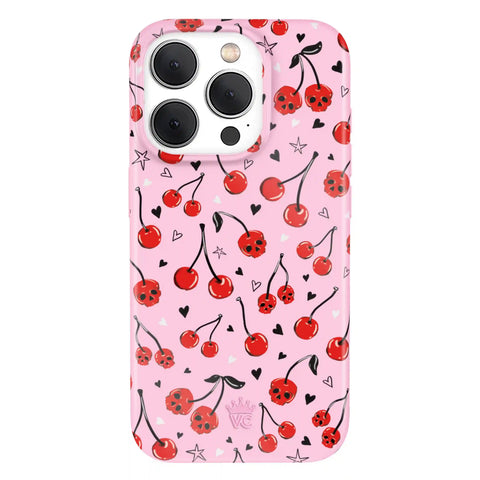 Sour Cherry Skulls iPhone Case