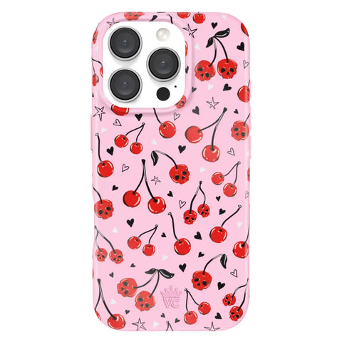 Sour Cherry Skulls iPhone Case