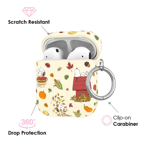 Snoopy Autumn Leaves AirPod Case