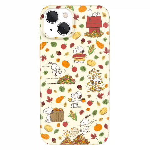 Snoopy Autumn Leaves iPhone Case