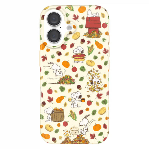 Snoopy Autumn Leaves iPhone Case