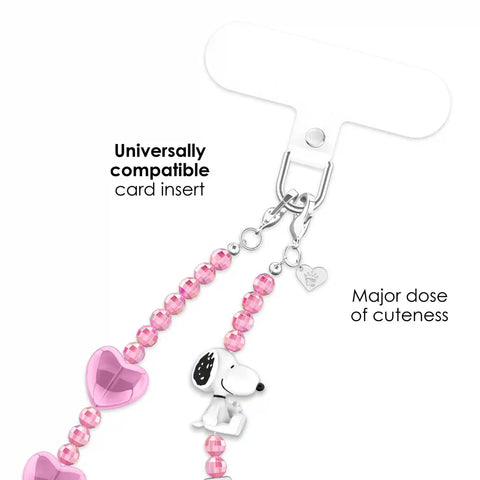 Snoopy Be Mine Phone Charm