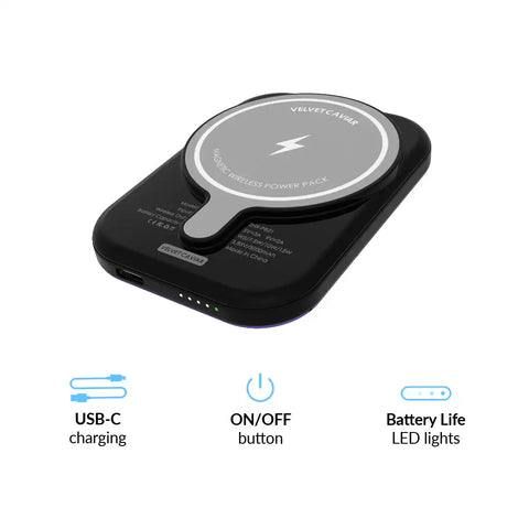 Snoopy Midnight Moon Portable MagSafe Charger Power Pack