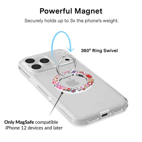 Snoopy Patchwork MagSafe Grip Ring