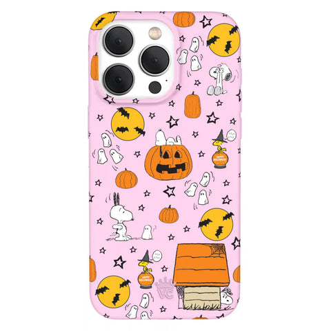Snoopy Pink Pumpkins iPhone Case