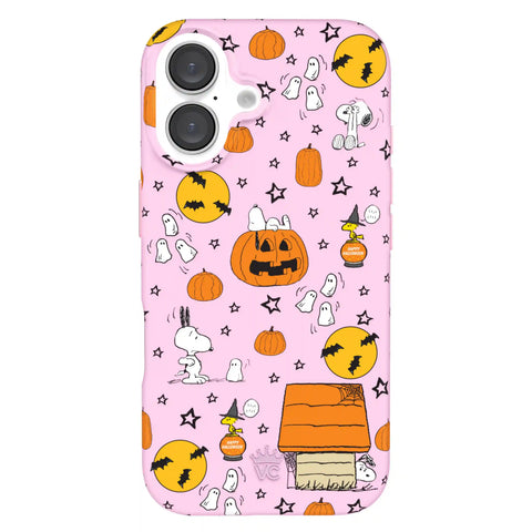Snoopy Pink Pumpkins iPhone Case
